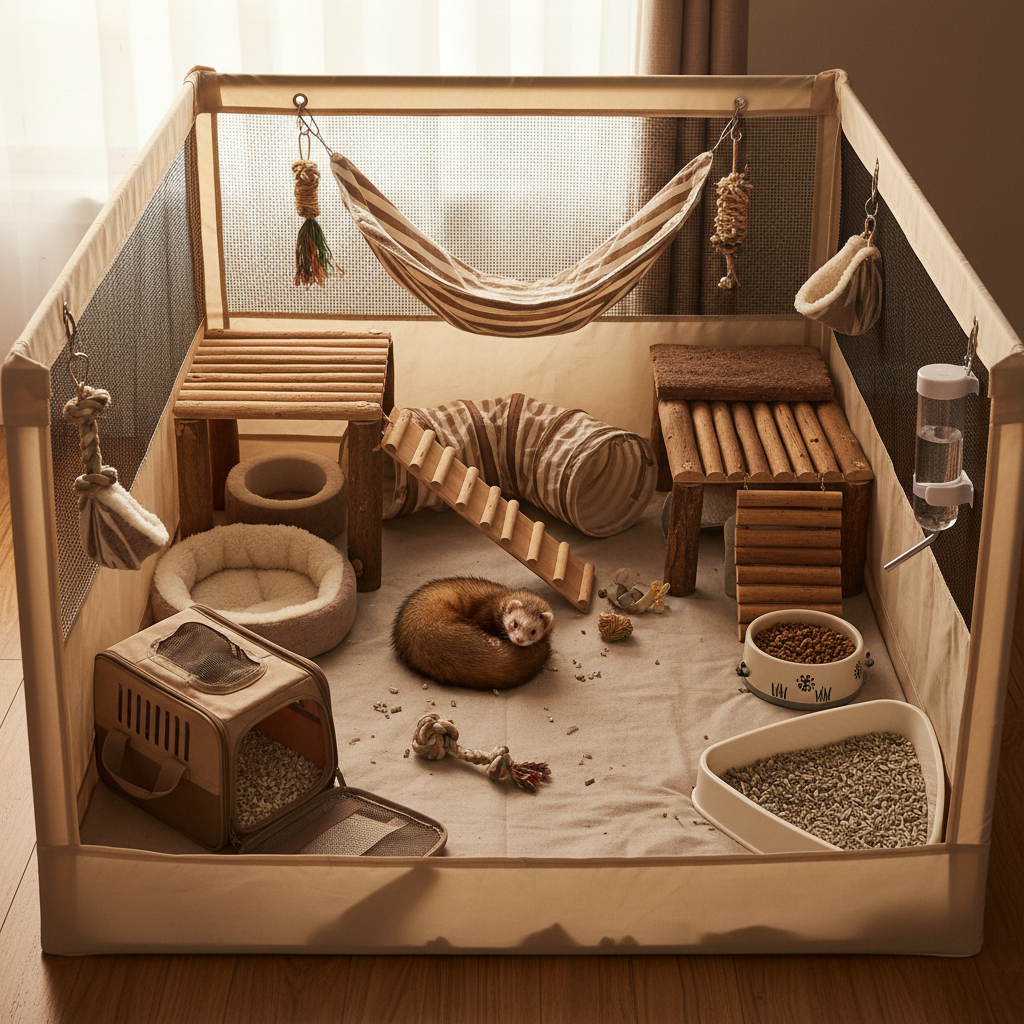 Ferret Habitat Essentials for a Playful and Cozy Home