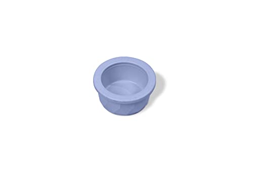 Van Ness Pets Crock Style Heavyweight Plastic Small Animal Bowl, 4 Ounce Food/Water Dish Blue