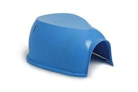 Lixit Igloos and Hideaways for Guinea Pigs, Rats, Mice, Hamsters, Gerbils and Other Small Animals (Large) - color: Blue, size: Large