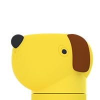 Bestie Replacement Head, Detachable Soft Silicone Character Topper, Straw | Fits the 16 oz Insulated Bottle, Easy to Swap & Clean, BPA Free - color: Dog Replacement Head