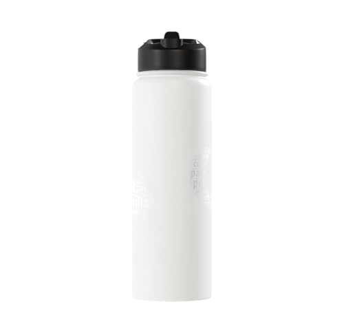 Chinchilla Word Cloud Pet Animal Funny Chinchillas Stainless Steel Insulated Water Bottle - color: White