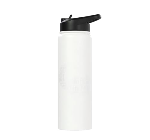 Chinchilla Word Cloud Pet Animal Funny Chinchillas Stainless Steel Insulated Water Bottle - color: White
