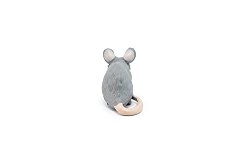 Grey Mouse and Its House Figurine Toy, Wild Life Collection, Kids Ages 3+ | A small rodent with its own miniature shelter | hand-painted | a piece to collect | original gift idea for the whole family