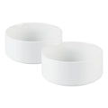 Havniva Ceramic Dog Bowls, 5.1” Dog Food and Water Bowl Set of 2 | Dog Food Bowl for Small Dogs, Food-Grade Ceramic, Dog Water Bowl with Non-Slip Rubber Base, Large Capacity, Dishwasher Safe - color: Matte White, size: 5.1" - Bowl