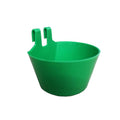 Little Giant® Deep Cage Cups - 12 Ounce Poultry Cage Feeder or Water Dish for Ducks, Chickens, Waterfowl - Easy Hanging with Secure Hooks (Green, Pack of 1) - color: Green