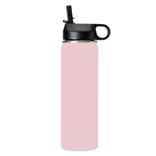 LaserGram Personalized 20oz Water Bottle, Tree Frog (Pink) | Engraved Gift, Vacuum Insulated Stainless Steel, Flip-Top Straw Lid, Laser Engraved With Your Name - color: Pink, size: 20 Ounces