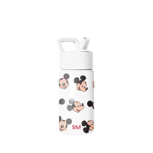 Simple Modern Disney Mickey Mouse Kids Water Bottle & Toddler Cup | 14oz | Insulated Stainless Steel Mickey Mouse Toddler Water Bottle, Kids Tumbler with Straw | Spill Proof for School, Girls, Boys - color: Disney-Mickey Mouse Fun, size: 14 Ounces