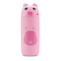 Ello Ellies 12oz Stainless Steel Leakproof Kids Water Bottle, Pig | Insulated kids water bottle with straw, leakproof locking lid, carry handle, and stainless steel fun animal design for school - color: Pig, size: 12 Ounces