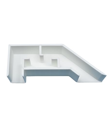 Aquarium Underground Tunnel | Fish & Shrimp Hideout for Aquariums | Unique Underground Viewing Tunnel | Made in USA (White) - color: White