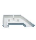 Aquarium Underground Tunnel | Fish & Shrimp Hideout for Aquariums | Unique Underground Viewing Tunnel | Made in USA (White) - color: White
