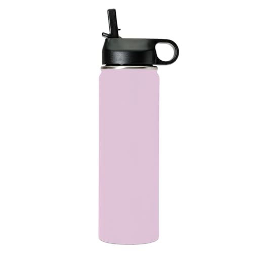 LaserGram Personalized 20oz Water Bottle, Tree Frog (Lavender) | Engraved Gift, Vacuum Insulated Stainless Steel, Flip-Top Straw Lid, Laser Engraved With Your Name - color: Lavender, size: 20 Ounces