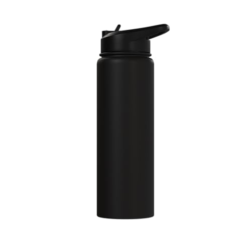 Easily Distracted By Hedgehogs Retro Hedgehog Men Women Kids Stainless Steel Insulated Water Bottle - color: Black