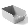 SpaceTime Large Cat Litter Box with High Sides,Cat Boxes for Indoor Cats,Cat Litter Pan for Kitty,Litter Box with Low Entry,Easy to Clean,Anti-Splashing(Grey) - color: Grey