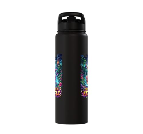 Off To Cause A Kerfuffle Wizard Mouse Riding Snail Stainless Steel Insulated Water Bottle