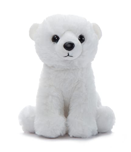 The Petting Zoo Polar Bear Stuffed Animal Plushie, Gifts for Kids, Wild Onez Babiez Zoo Animals, Polar Bear Plush Toy 6 inches - color: Polar Bear