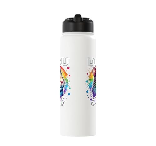Degu Girl Degu Stainless Steel Insulated Water Bottle - color: White