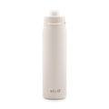 Ello Pop & Fill Insulated Stainless Steel Water Bottle with Quick Fill Lid, Leakproof Locking, Sip or Chug Spout, BPA-Free, Double Wall Vacuum Insulated for Sports, Travel & School- 22oz / 32oz / 40oz - color: Cream, style: 22oz