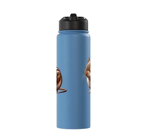 Degu Design Stainless Steel Insulated Water Bottle - color: Light Blue