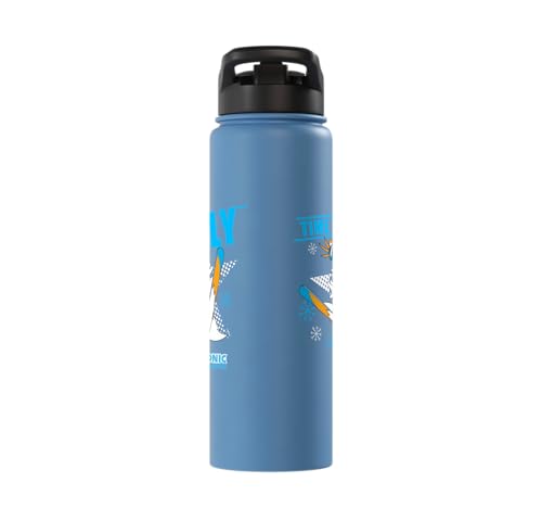 Sonic the Hedgehog - Ski Flying Tails Stainless Steel Insulated Water Bottle - color: Light Blue