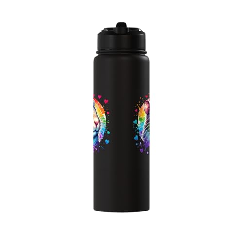 Degu Stainless Steel Insulated Water Bottle - color: Black