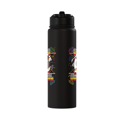 Sonic the Hedgehog - Shadow the Hedgehog "Chaos Control" Stainless Steel Insulated Water Bottle - color: Black