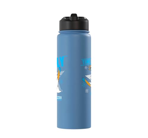 Sonic the Hedgehog - Ski Flying Tails Stainless Steel Insulated Water Bottle - color: Light Blue