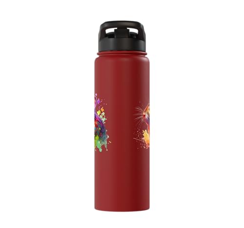 Degu Stainless Steel Insulated Water Bottle - color: Red