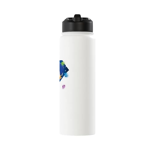 Sonic the Hedgehog 35th Anniversary Emerald Legacy Stainless Steel Insulated Water Bottle - color: White