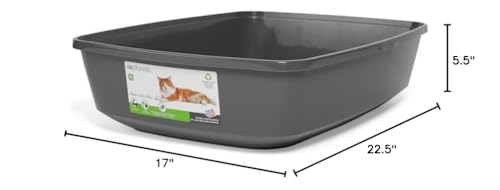 So Phresh by Petco Open Cat Litter Box Charcoal X-Large 22.4" L X 16.9" W X 5.4" H