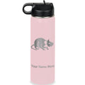 LaserGram Personalized 20oz Water Bottle, Rat (Pink) | Engraved Gift, Vacuum Insulated Stainless Steel, Flip-Top Straw Lid, Laser Engraved With Your Name - color: Pink, size: 20 Ounces