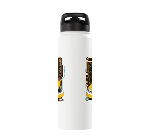 Sonic Racing CrossWorlds - Tails Stainless Steel Insulated Water Bottle - color: White
