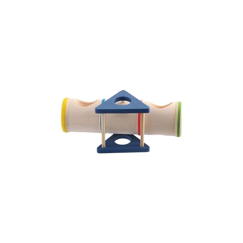 Leadigol Wood Tunnel Tube for Hamster Rats,Hamster Wooden Tunnel Toy,Small Animals Cage Exercise Tube Chew Toy,for Squirrel Mice Guinea Pig