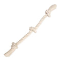 Flossy Chews 100-Percent Cotton White 3-Knot Rope Tug, Large, 25-Inch