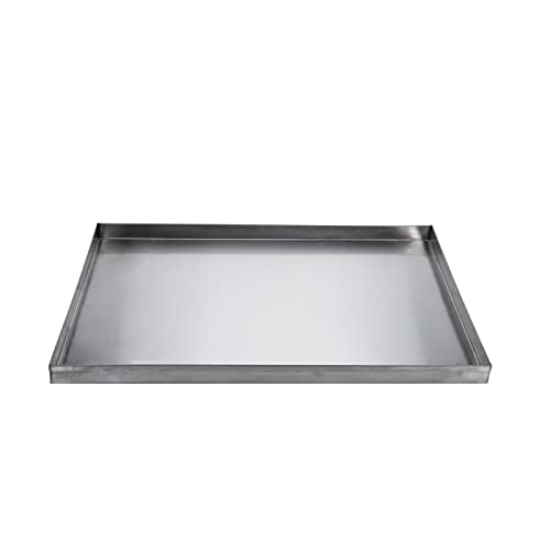23.6 x 17.6 Stainless Steel Replacement Pan for Dog Crate | Heavy Duty Stainless Steel Kennel Cage Pan Leakproof Liner Chew Proof Compatible - size: 23.6"x17.6"