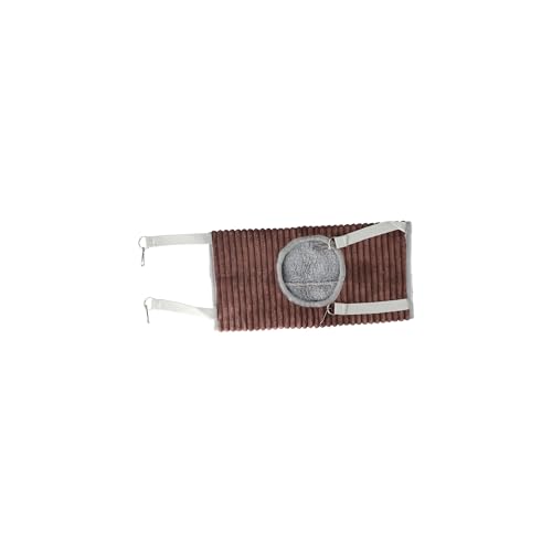 Leadigol Ferret Hammock and Rat Hammock,Ferret Tunnel Hanging Hammock Bed,Guinea Pig Hammock Warm Swinging Bed,Hamster Hammock Cage Accessories(Coffee)