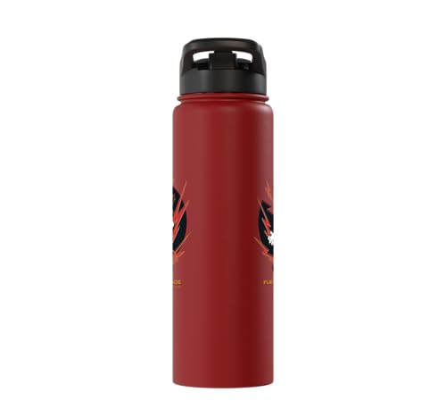 Sonic the Hedgehog 3 - Shadow "Fueled by Chaos" Stainless Steel Insulated Water Bottle - color: Red