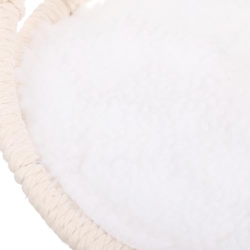 FRCOLOR Hamster Hammock Bed Hanging Small Animal Nest Cozy House for Guinea Pig Rat Reptile Cage Accessories 10X10 Inch Cotton Sleeping Swing