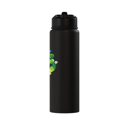 Sonic the Hedgehog: 35th Anniversary Key Visual Stainless Steel Insulated Water Bottle - color: Black