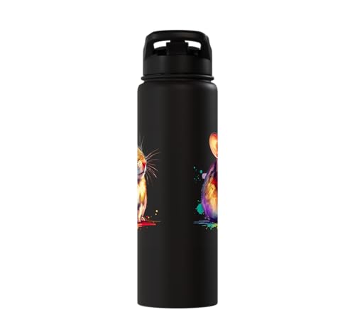 Degu Stainless Steel Insulated Water Bottle - color: Black