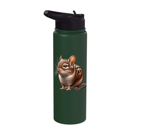 Degu Design Stainless Steel Insulated Water Bottle - color: Dark Green