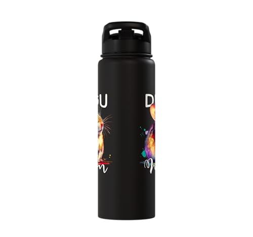 Degu Mom Degu Stainless Steel Insulated Water Bottle - color: Black