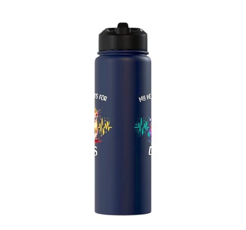 Degu ECG Degu Stainless Steel Insulated Water Bottle - color: Navy Blue