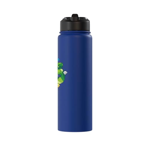 Sonic the Hedgehog: 35th Anniversary Key Visual Stainless Steel Insulated Water Bottle - color: Royal Blue