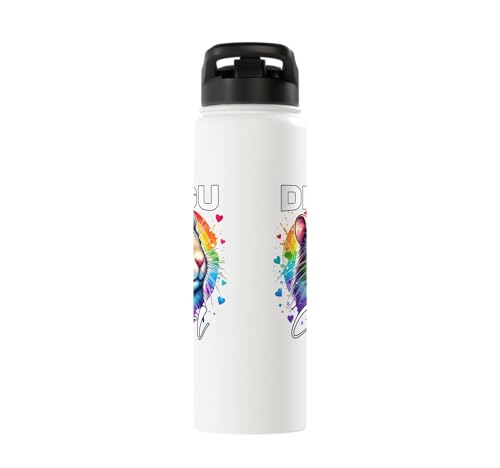 Degu Girl Degu Stainless Steel Insulated Water Bottle - color: White