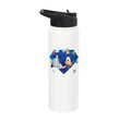 Sonic the Hedgehog 35th Anniversary Emerald Legacy Stainless Steel Insulated Water Bottle - color: White