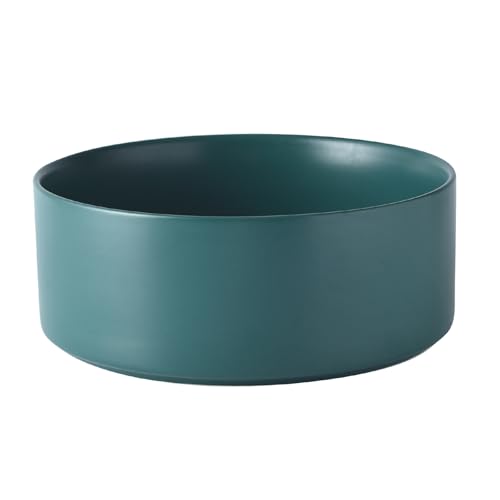 8'' Ceramic Dog Bowl - 70Oz Classic Dogs Food & Water Bowl for Medium and Large Breeds, Heavy-Duty Non-Slip Dog Dish, Food Grade Stoneware Pet Bowl, Dishwasher & Microwave Safe, Green - color: Bowl - Green, size: 8 inch
