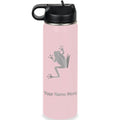 LaserGram Personalized 20oz Water Bottle, Tree Frog (Pink) | Engraved Gift, Vacuum Insulated Stainless Steel, Flip-Top Straw Lid, Laser Engraved With Your Name - color: Pink, size: 20 Ounces