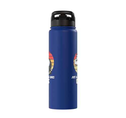 Just a girl who loves Degus Degu Stainless Steel Insulated Water Bottle - color: Royal Blue