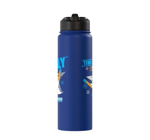 Sonic the Hedgehog - Ski Flying Tails Stainless Steel Insulated Water Bottle - color: Royal Blue