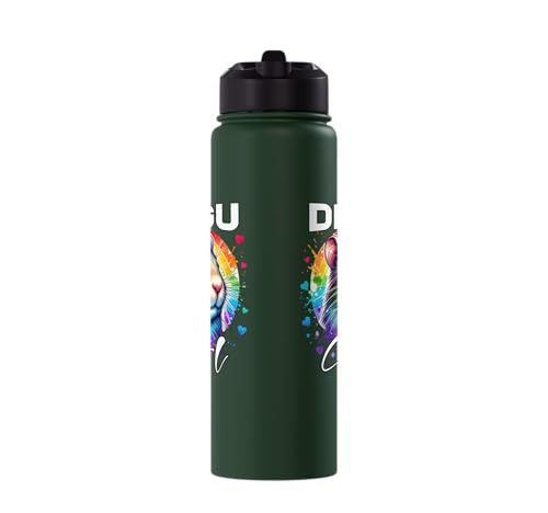 Degu Girl Degu Stainless Steel Insulated Water Bottle - color: Dark Green